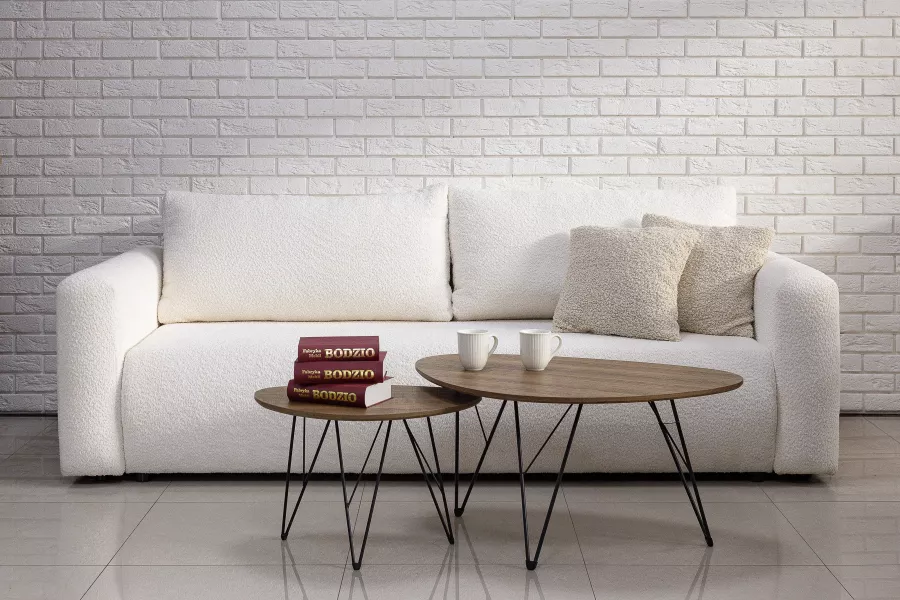 Zestaw dwóch stolików Sieno (orzech) 