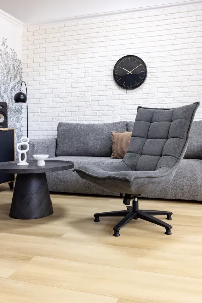 Fotel wypoczynkowy, obrotowy Tramonto (grafit)