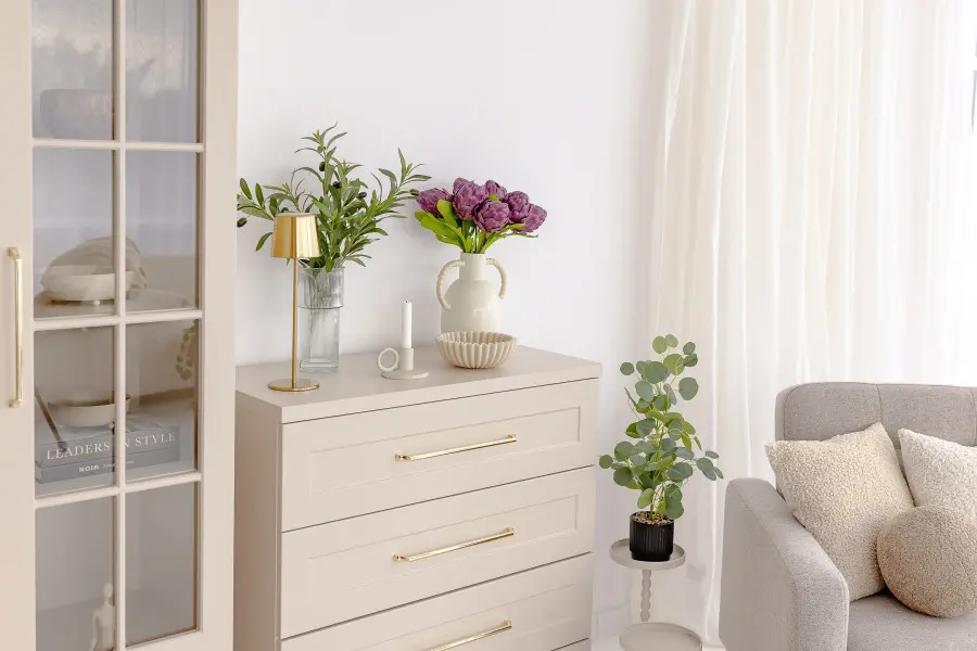 Komoda z 4 szufladami Hawana (kaszmir lakier mat/kaszmir)
