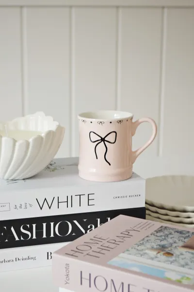 Kubek Bella 165 (różowy/czarny)