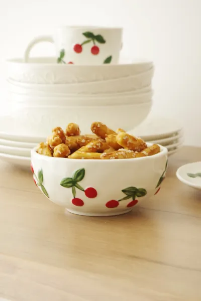 Miseczka Cherry 163 (biały w wiśnie)