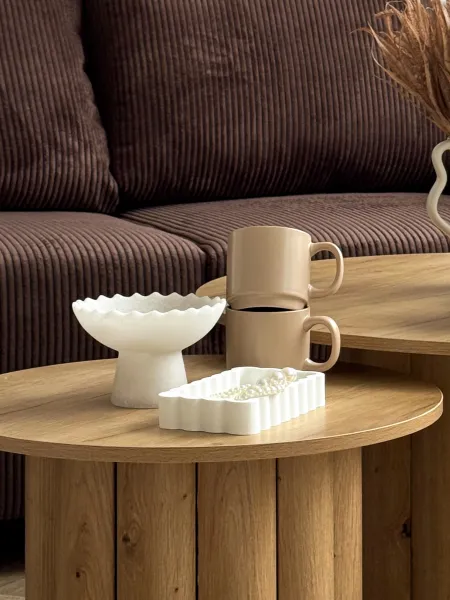 Miska na nóżce mała Pearl 24