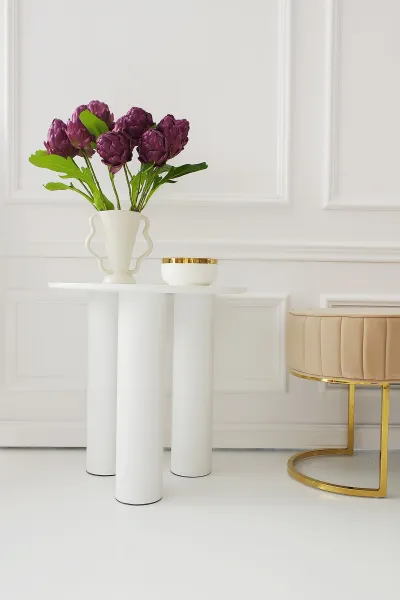 Stolik kawowy Naturos 50x50 cm (biały)