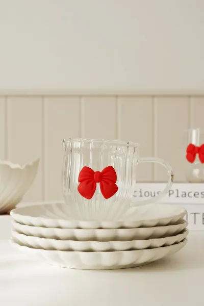 Kubek z czerwoną kokardką Bella 34