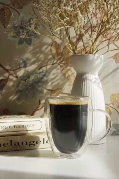 Zestaw 2 kubków szklanych Andrea 360 ml