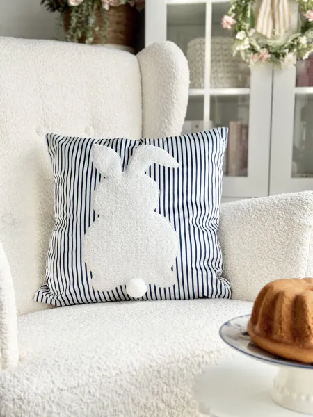 Poszewka Easter 251 (niebieski/biały)