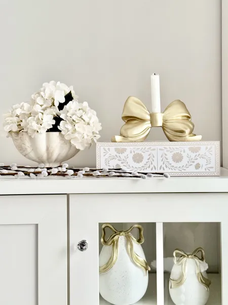 Świecznik kokarda Golden Bow 63