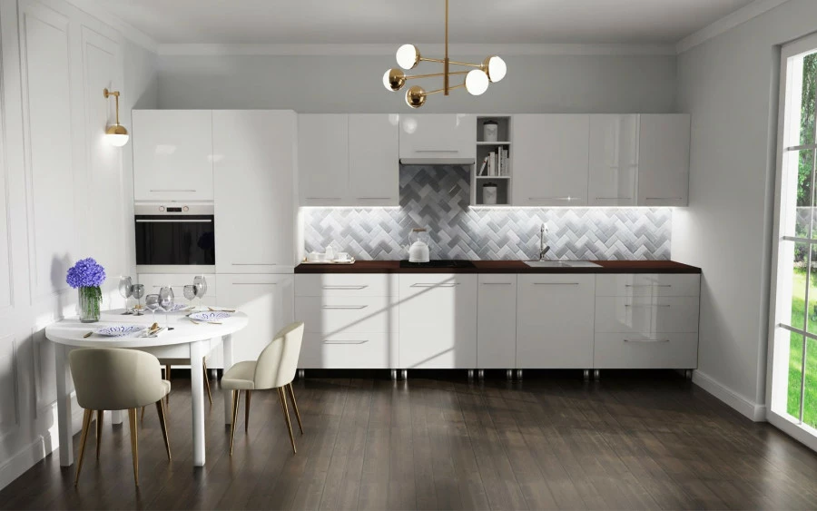 Szafka 60x36 nad okap Loara (biały połysk)