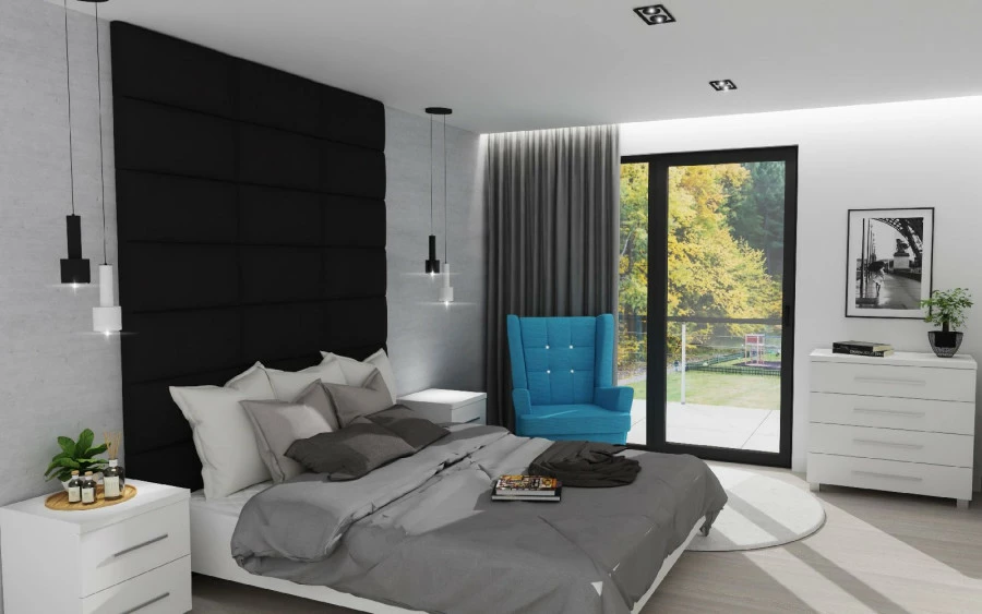 Komoda 4-szufladowa Panama (biały połysk)