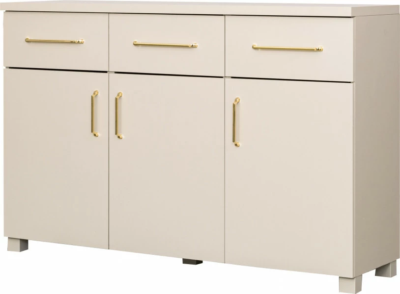 Komoda z 3 drzwiczkami z 3 szufladami Bari (kaszmir)