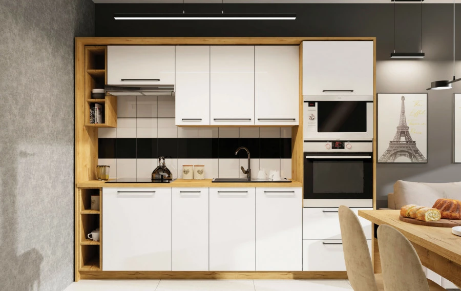 Szafka 20 górna półki odkryte Bellona (dąb Soma ciemny)