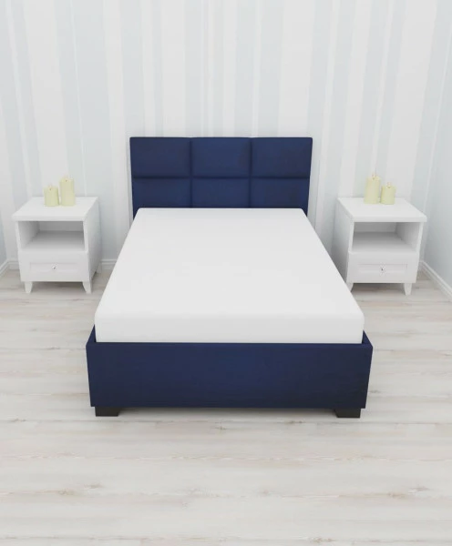 Prześcieradło z gumką 2 (białe - 120x200x30cm)