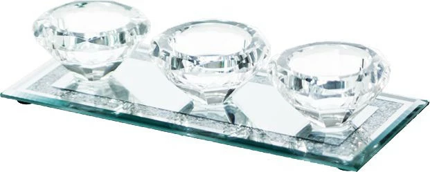 Świecznik potrójny Diamento 1  (diamentowy) 