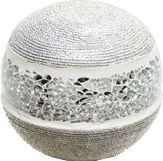 Figurka ozdobna (kula) Konti 3 (srebrny) 