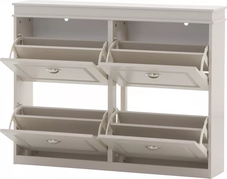 Szafka na buty Alessa 2 (kaszmir/biały) 