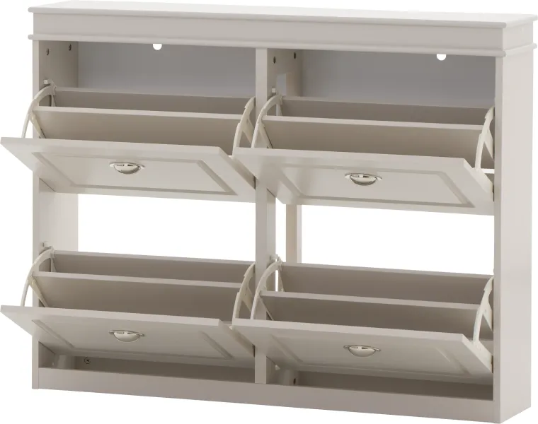 Szafka na buty Alessa 2 (kaszmir/biały)