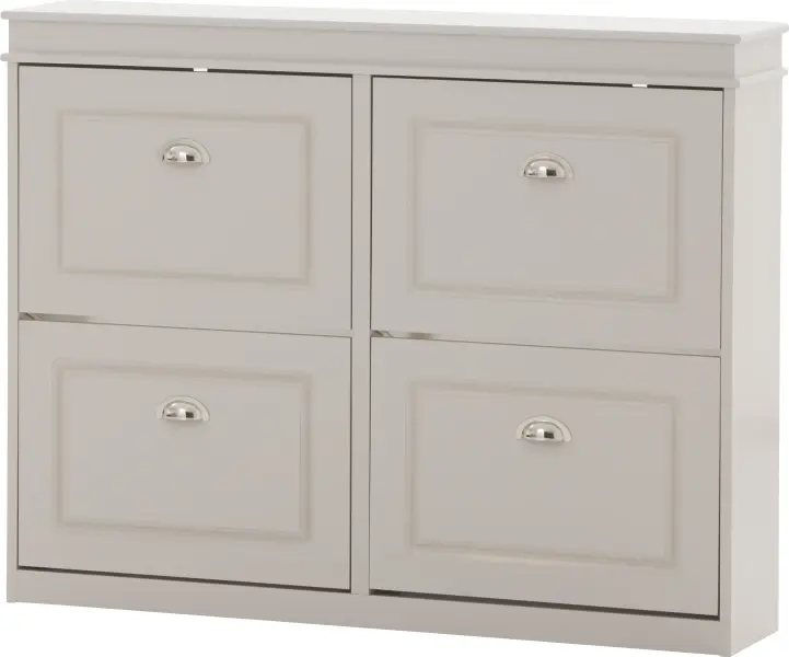 Szafka na buty Alessa 2 (kaszmir/biały)