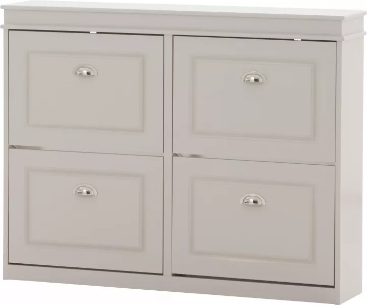 Szafka na buty Alessa 2 (kaszmir/biały) 