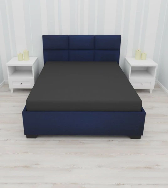 Prześcieradło z gumką (czarne-140x200x30cm)