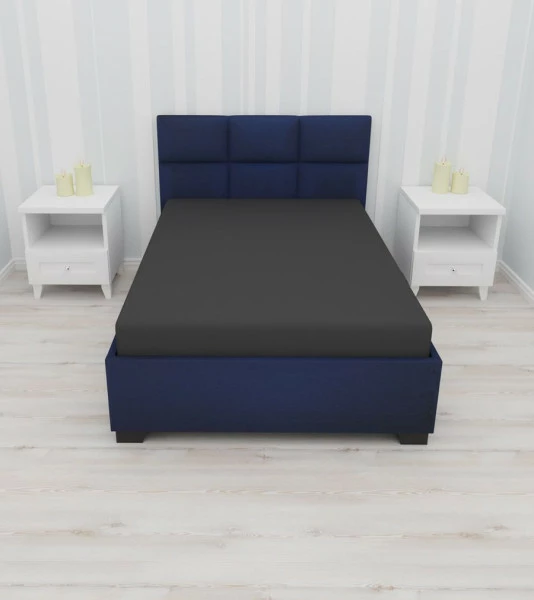 Prześcieradło z gumką (czarne-120x200x30cm)