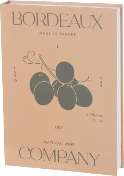 Książka dekoracyjna Nature Books 7 Bordeaux