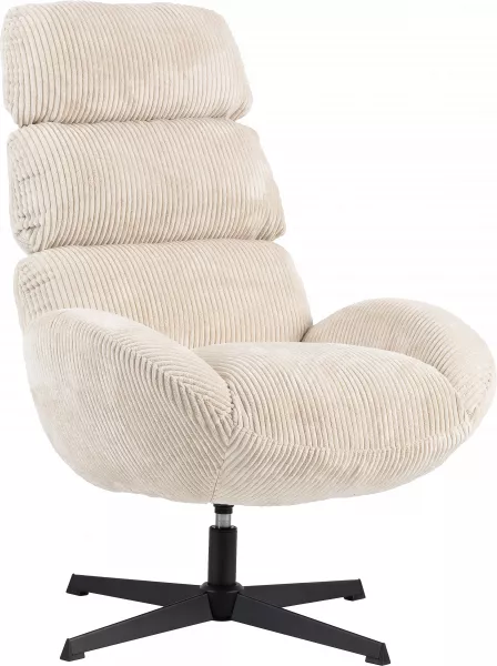 Fotel wypoczynkowy, obrotowy Prince (beżowy)