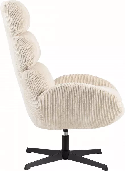 Fotel wypoczynkowy, obrotowy Prince (beżowy)