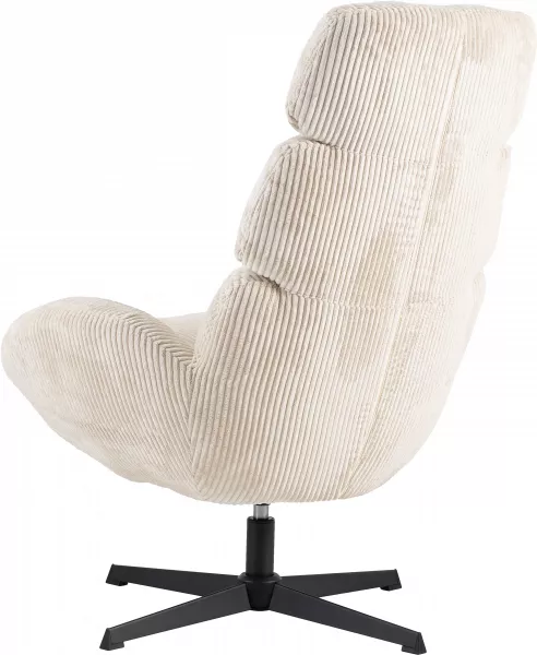 Fotel wypoczynkowy, obrotowy Prince (beżowy)