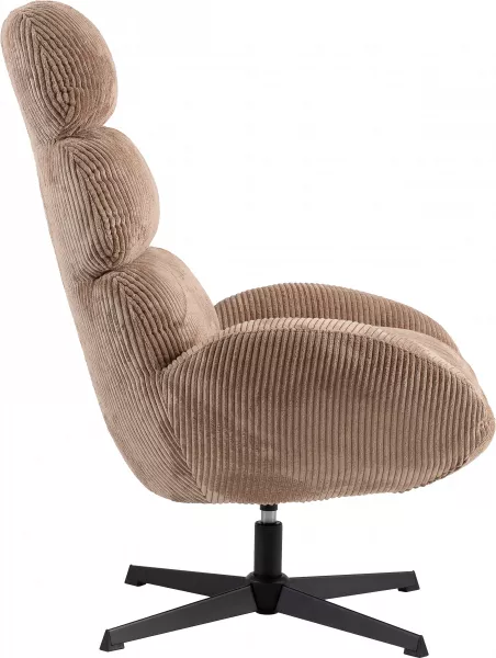 Fotel wypoczynkowy, obrotowy Prince (brązowy)