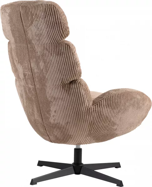 Fotel wypoczynkowy, obrotowy Prince (brązowy)