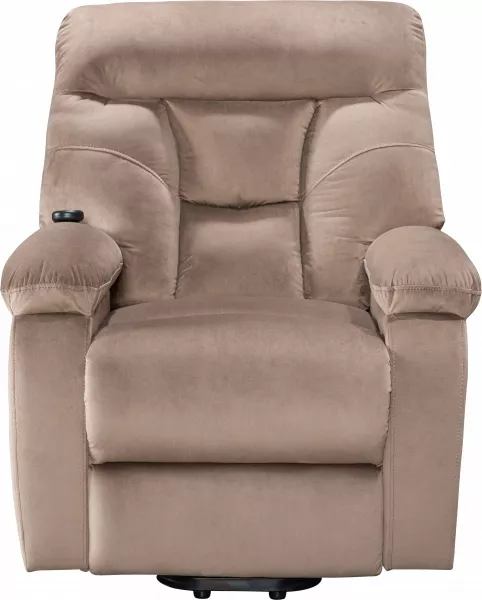 Fotel elektryczny regulowany z funkcją podnoszenia Duke 28 (brązowy)