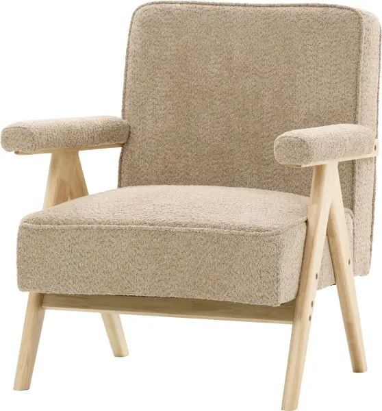 Fotel Vintage 25 (boucle cappuccino)