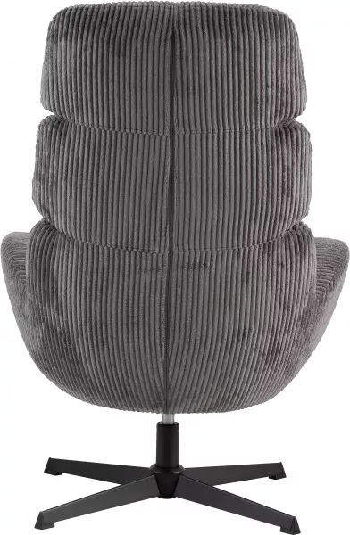 Fotel wypoczynkowy, obrotowy Prince (grafit)