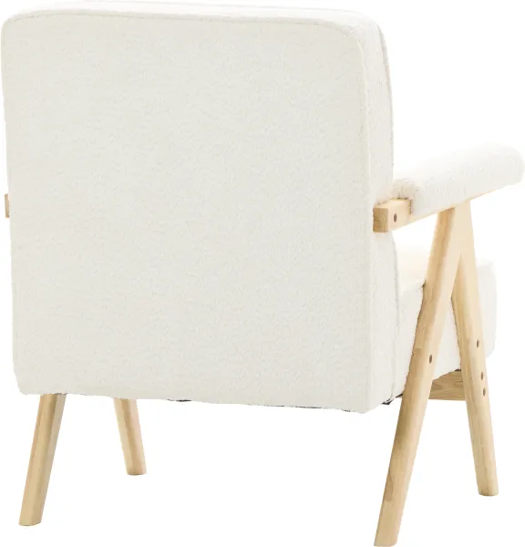 Fotel Vintage 25 (boucle kremowy) 