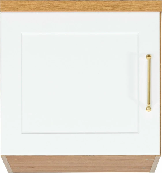 Półnadstawka do szafy Hawana (biały lakier mat/dąb soma ciemny)