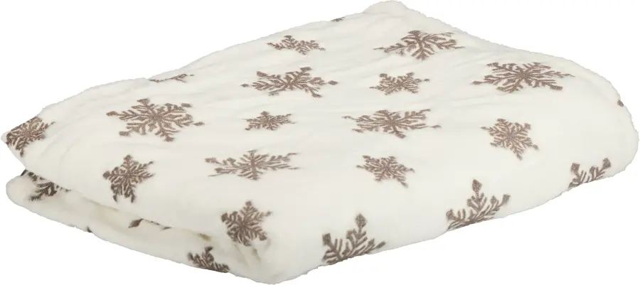 Koc 67 (biały z błyszczącą nitką)