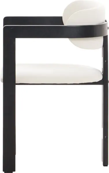 Krzesło drewniane Lummo 40 (beż/czarne drewno)