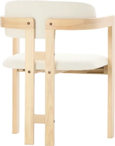 Krzesło drewniane Lummo 40 (beż/jasne drewno)