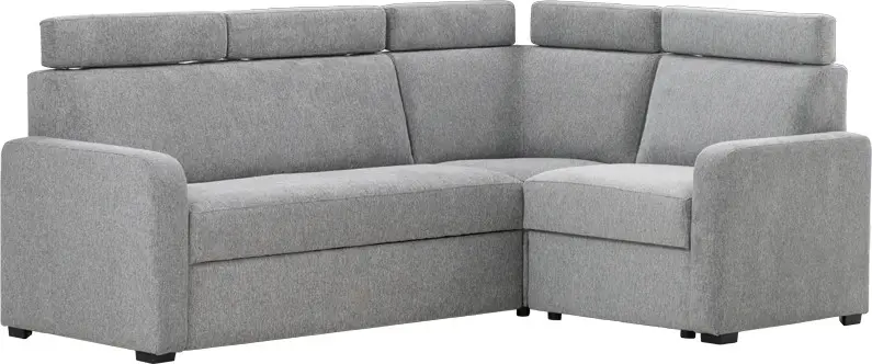 Narożnik Lazur z siedziskiem 3-os. rozkładanym i i 1-os. (rojal szary)