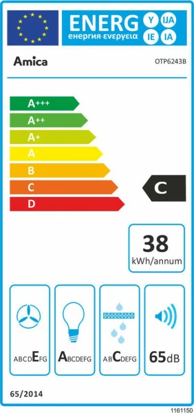 Okap teleskopowy AMICA - OTP 6243B