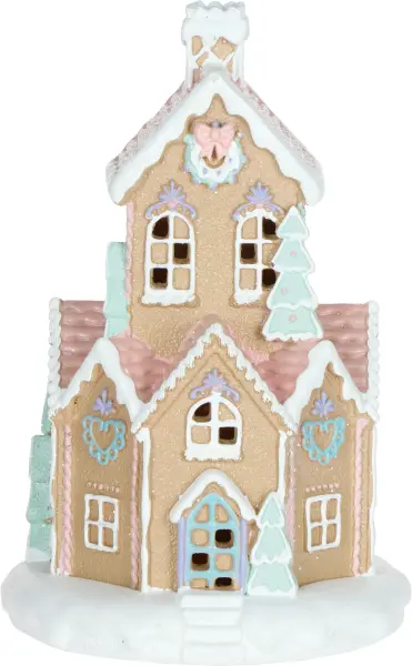 Ozdoba bożonarodzeniowa domek LED Pastel Ginger 209 (duży)