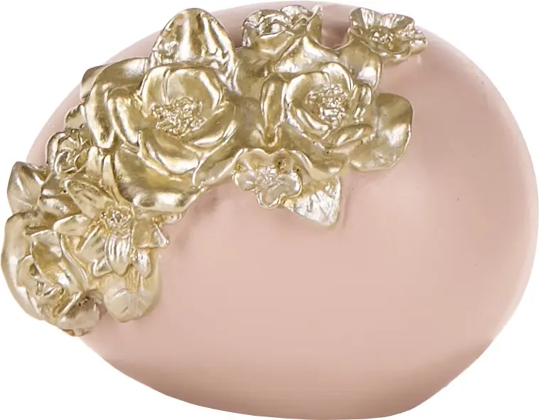 Ozdoba wielkanocna jajko Pink Easter 36 (różowy/złoty)