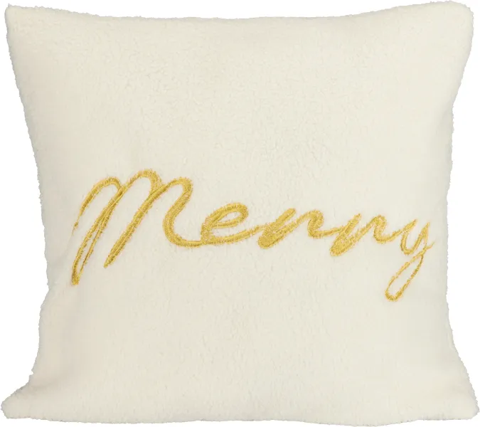 Poszewka Merry Christmas 244 (kremowy/złoty) 