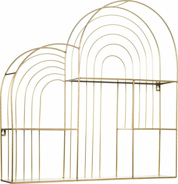 Metalowa półka Naturos (złoty) 