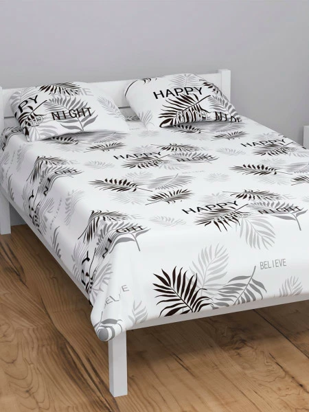 Zestaw pościeli Black Leaves 23-1 (160x200cm)