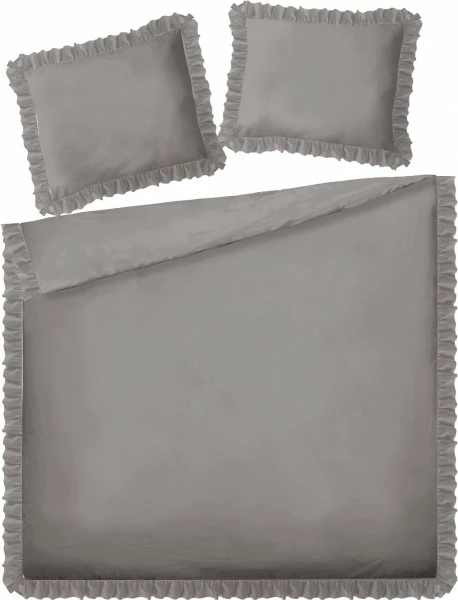 Zestaw pościeli Flamenco 34-1 (160x200cm, szary)