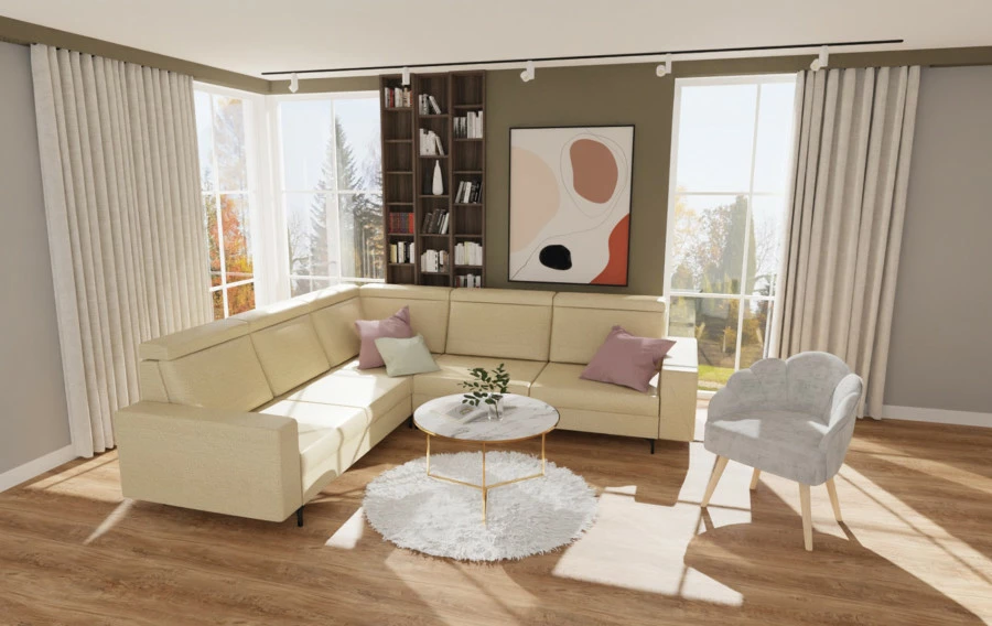 Fotel Malavi 1 (plusz szary)