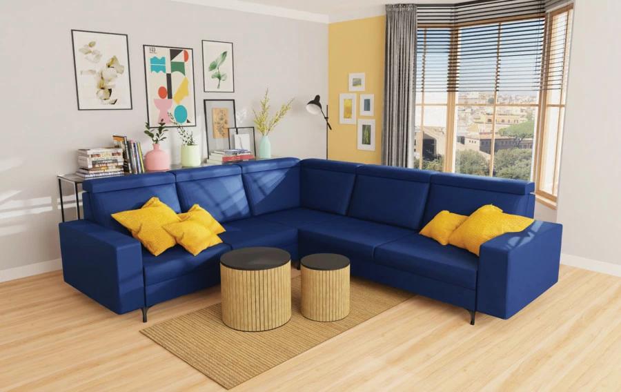 Stolik metalowy Naturos mały (natura/czarny)