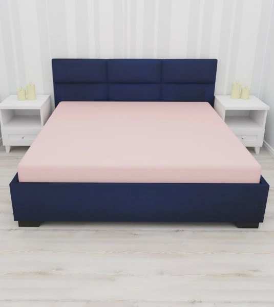 Prześcieradło z gumką (różowe-180x200x30cm)