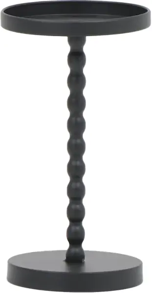 Stolik metalowy pomocniczy/kwietnik mały Naturos 42 (czarny)